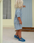 Felix Tee | Cobalt Stripe