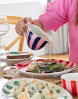 Noss | Gravy Jug | Pink & Navy Stripe