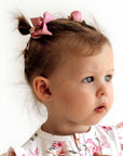 Piggy Tail Hair Clips | Dusty Pink (Pair)