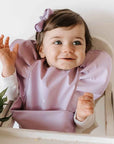Waterproof Bib | Lavender Frill