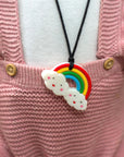 Chewable Necklace | Rainbow Pendant