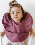Waterproof Bib | Mauve Frill