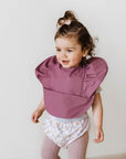 Waterproof Bib | Mauve Frill