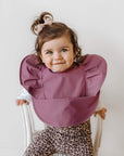 Waterproof Bib | Mauve Frill