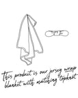Baby Jersey Wrap & Topknot Set | Jewel