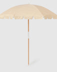 Beach Umbrella | Mango Bay Golden Mustard Stripe