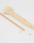 Beach Umbrella | Mango Bay Golden Mustard Stripe