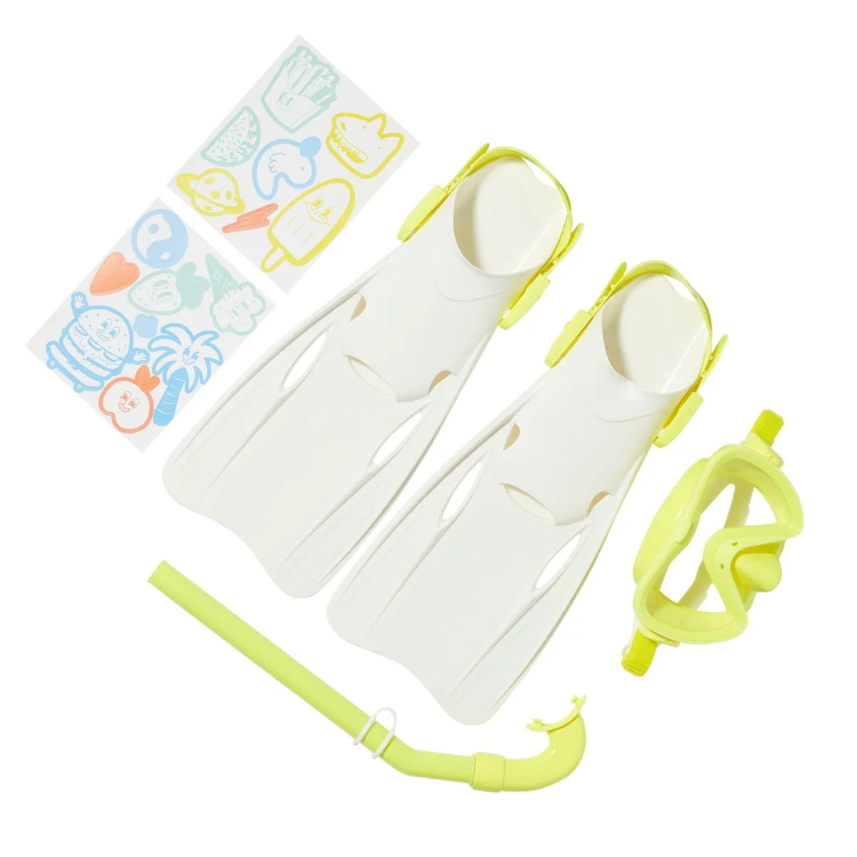 Kids Snorkel Set Medium The Sea Kids | Yellow