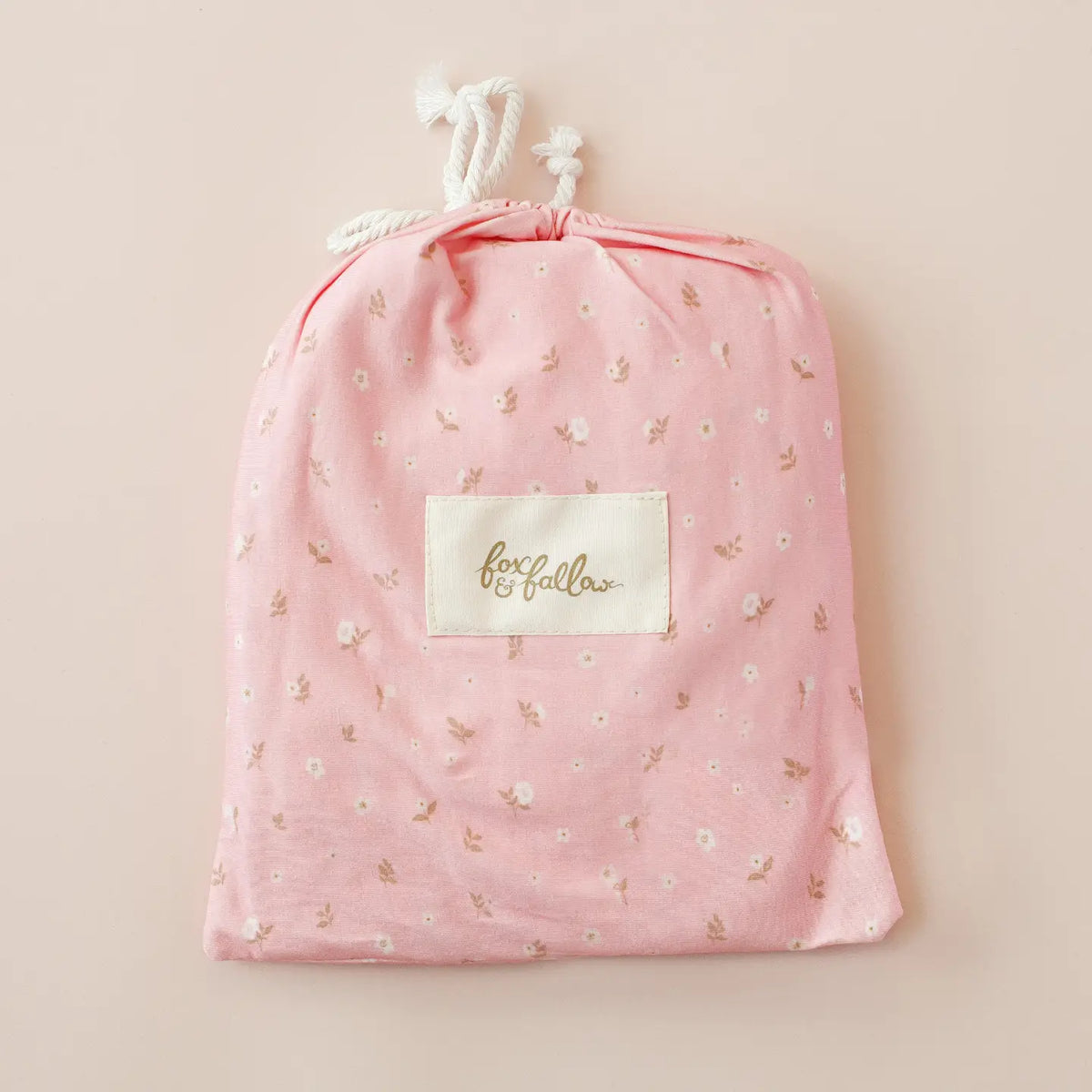 Cot Sheet Organic | Dusty Roses