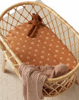 Fitted Bassinet Sheet | Change Pad Cover | Bronze Palm