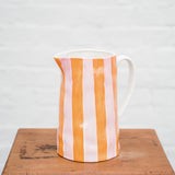 Noss &amp; Co | Medium Jug - Orange &amp; Pink Stripe