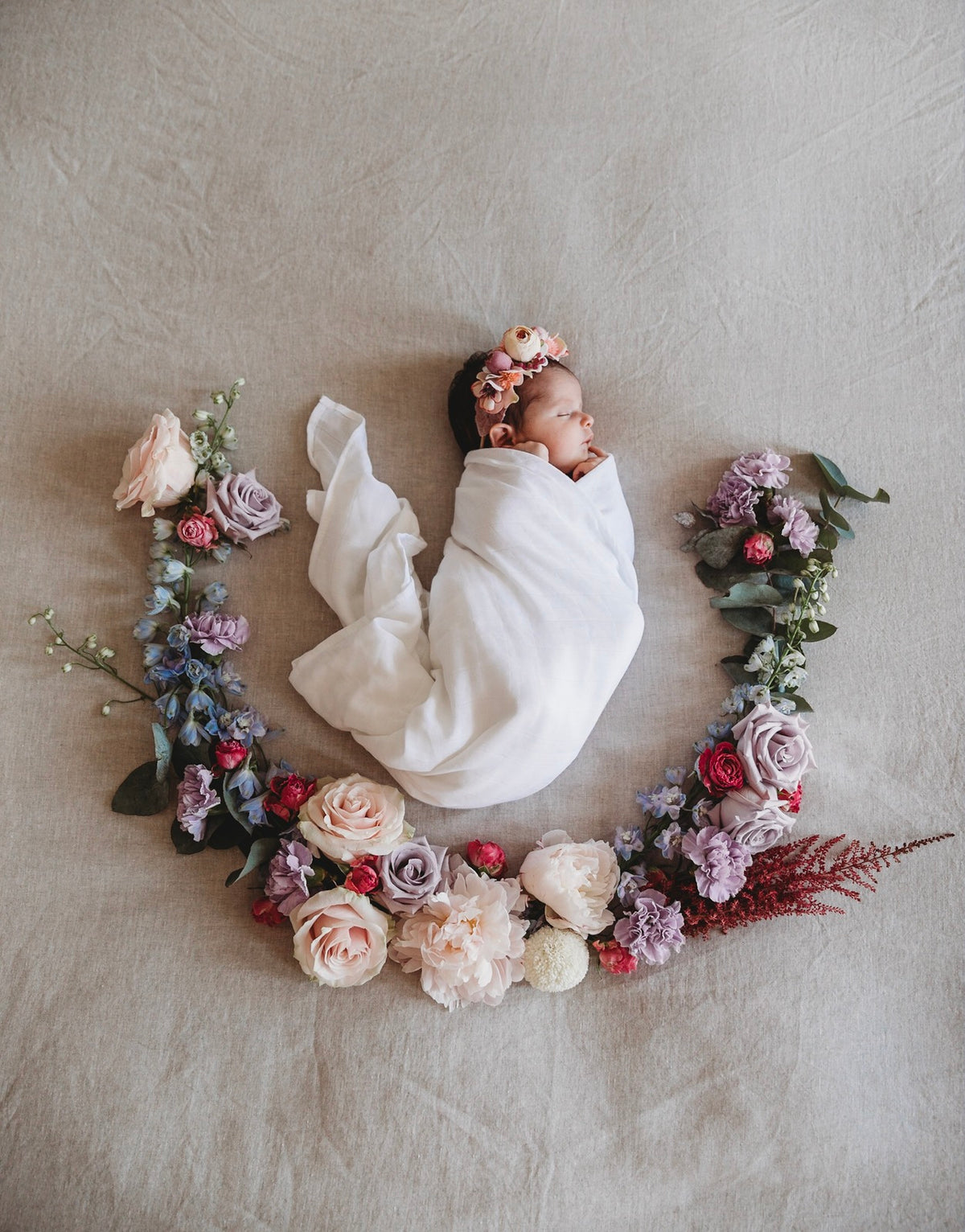 Organic Muslin Wrap | Milk