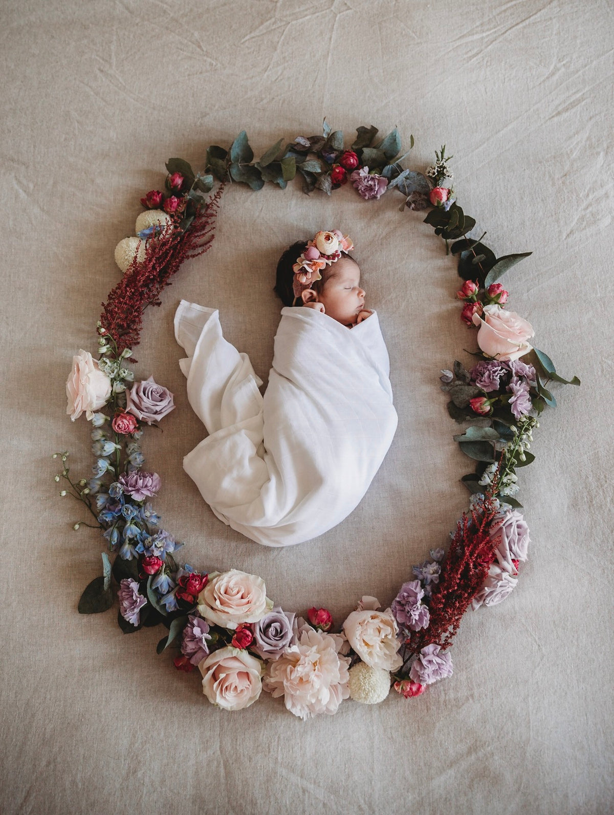 Organic Muslin Wrap | Milk