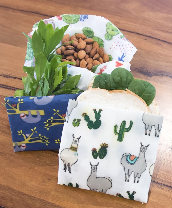 Kit | Beeswax Wraps | Llamas &amp; Sloths