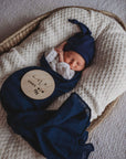Organic Muslin Wrap | Navy