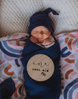 Organic Muslin Wrap | Navy